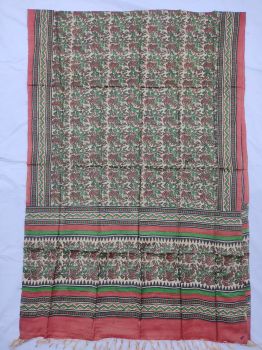 Multi colour Tussar ghicha silk dupatta