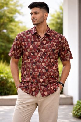 Multi Santiniketan Pure Cotton Men Kura
