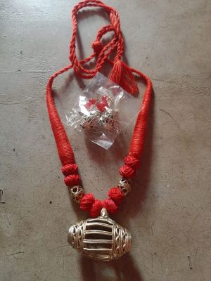 Red Thread Beads Necklace