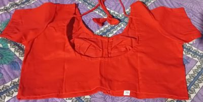 Orange Pure Cotton Blouse