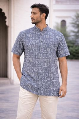 Men's Half Sleeve Soild Casual Regular Fit Shirt