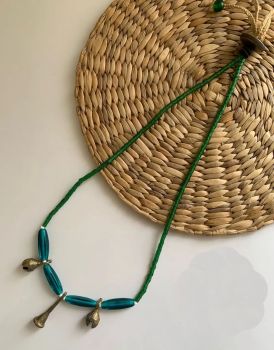 Green Thin Tribal Naga Beads Jewellery