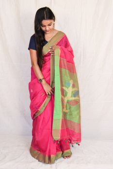 Tree jamdani saree