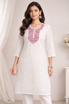 Beautiful Women’s Bengal Cotton Hand Block Printed Kurti with Elegant Patterns and Smooth Finish