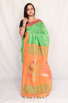 Tree jamdani saree