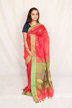 Tree jamdani saree