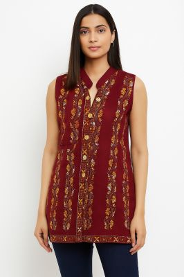 Kantha Jacket Hand Stitch From Bengal