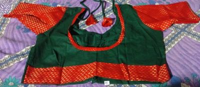 Green Pure Cotton Blouse