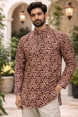 Men Cotton Striped Kurta From Bengal