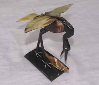 Bird Eating Fish Design Home Decor Hand Made Product From Bengal
