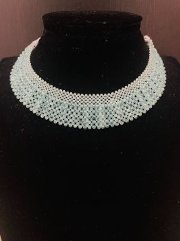 Sea Green quartz Chattia Choker Set