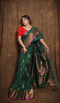 Pure Handloom Banarasi Silk Saree From Bengal