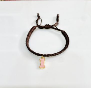 TJH Designer "I" Enamel Initial Rakhi