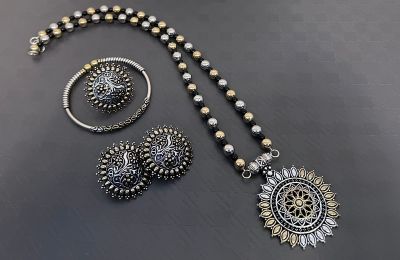 Silver Gold Chain Beads And Zinc German silver