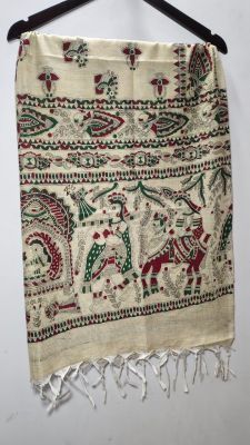 Madhubani Printed Cotton Dupatta