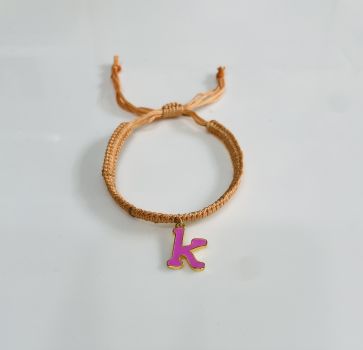TJH Designer "K" Enamel Initial Rakhi