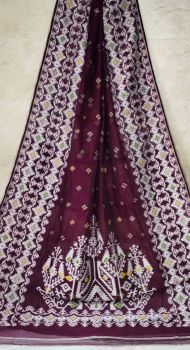 Wine Butta Design Pure Handloom Soft Dhakai Jamdani Saree