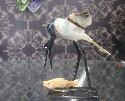 Bird Eating Fish Design Home Decor Hand Made Product From Bengal