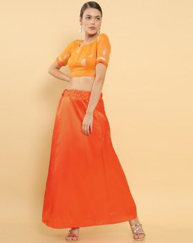 Orange Silk Shapewear