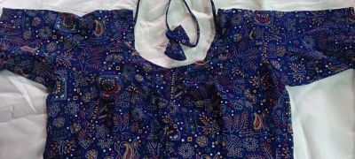 Dark Blue Pure Cotton Blouse
