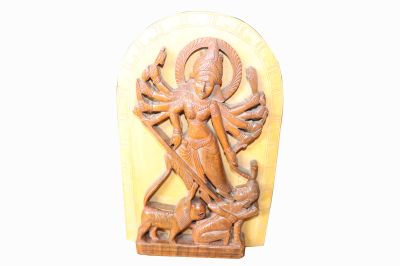 Wooden Durga Show Piece Statue
