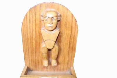Wooden Show Piece Solid Statue