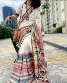 Cotton begompuri saree