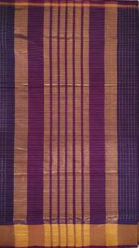 Purple Venkatagiri Cotton Saree
