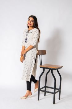 Drawstring Straight Kurta