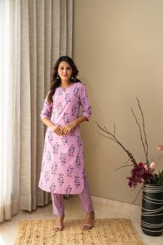 Lavender Kurta Set