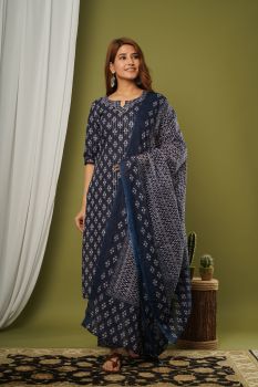 Dark Blue Suit Set