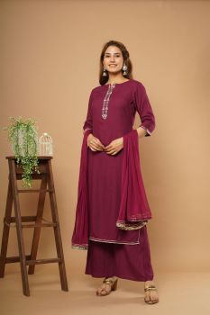Wine Suit Set