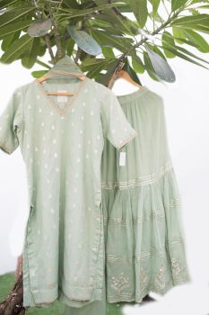 Chanderi pattern sharara set