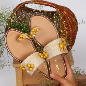 Curvy Jute Flats