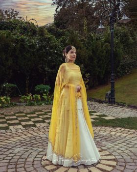 Ivory lehenga
