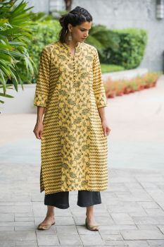 Woven cotton Kurta
