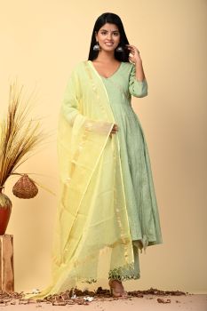 Kalidar Flaired Angrakha Suit Set