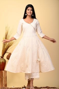 Kalidar Flaired Angrakha Suit Set