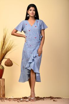 Asymettrical Ruffled Dress