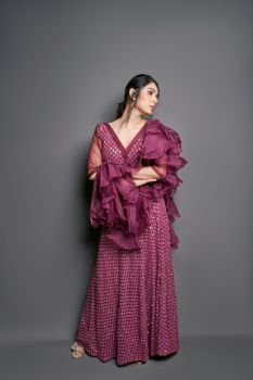 Embellished Ruffle Lehenga