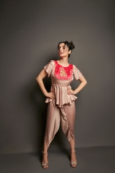 Peplum and Tulip Pants Set