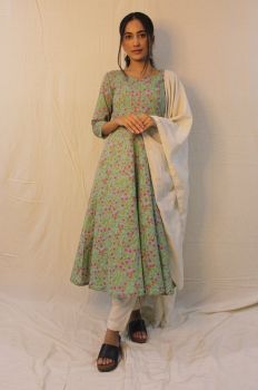 Faiza Floral Anarkali Kurta