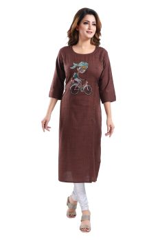 Brown colour Kurti