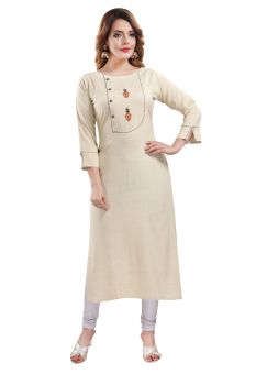Cream Kurti