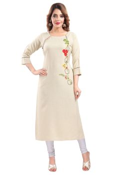Cream Kurti