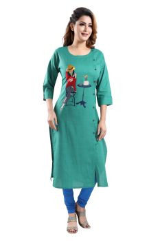 Green colour Kurti