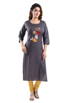 Grey colour Kurti