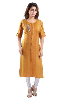 Mustard colour Kurti