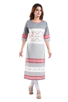 Black & White colour Kurti