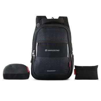 Harissons Bags Speckle 15.6 inch Casual Laptop Backpacks with Rain Cover and Pouch